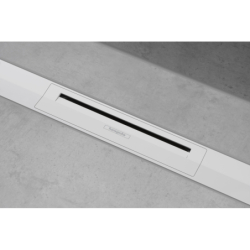 Element zewnętrzny odpływu liniowego 1000, montaż odsunięty od ściany Biały Matowy RainDrain Flex HANSGROHE 56046700