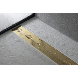 El. zew. odpływu liniowego 1000, montaż odsunięty od ściany Złoty Optyczny Polerowany RainDrain Flex HANSGROHE 56046990