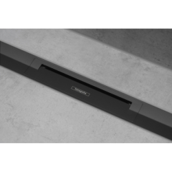 Element zewnętrzny odpływu liniowego 1200, montaż odsunięty od ściany Czarny Matowy RainDrain Flex HANSGROHE 56047670