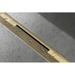 El. zew. odpływu liniowego 1200, montaż odsunięty od ściany Złoty Optyczny Polerowany RainDrain Flex HANSGROHE 56047990