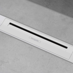 Element zewnętrzny odpływu liniowego 700, montaż przyścienny Biały Matowy RainDrain Flex HANSGROHE 56050700