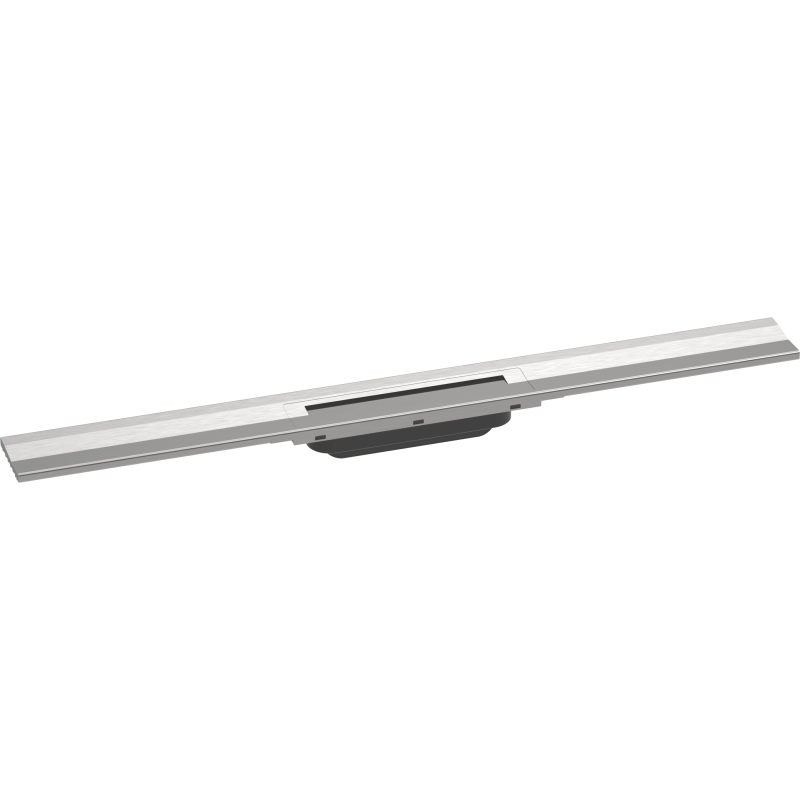 Element zewnętrzny odpływu liniowego 800, montaż przyścienny Stal Szlachetna Szczotkowana RainDrain Flex HANSGROHE 56051800