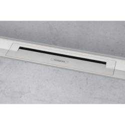 Element zewnętrzny odpływu liniowego 800, montaż przyścienny Stal Szlachetna Szczotkowana RainDrain Flex HANSGROHE 56051800