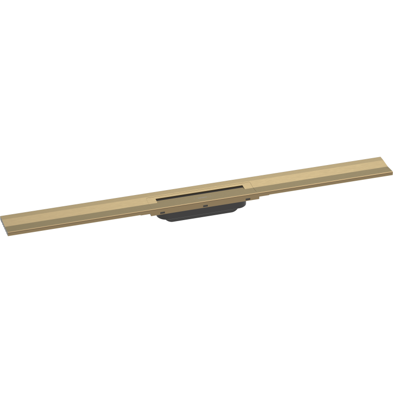 Element zewnętrzny odpływu liniowego 900, montaż przyścienny Brąz Szczotkowany RainDrain Flex HANSGROHE 56052140