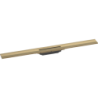 Element zewnętrzny odpływu liniowego 900, montaż przyścienny Brąz Szczotkowany RainDrain Flex HANSGROHE 56052140