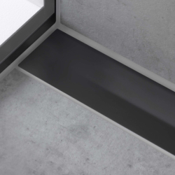 Element zewnętrzny odpływu liniowego 900, montaż przyścienny Czarny Matowy RainDrain Flex HANSGROHE 56052670