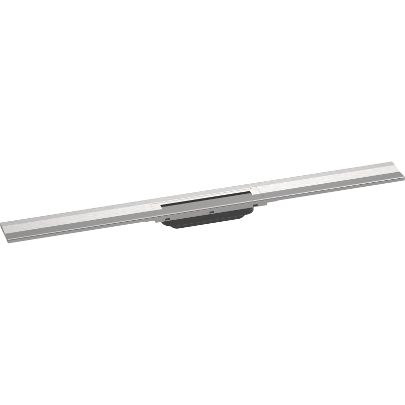 Element zewnętrzny odpływu liniowego 900, montaż przyścienny Stal Szlachetna Szczotkowana RainDrain Flex HANSGROHE 56052800