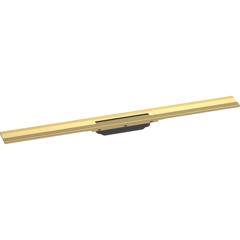 Element zewnętrzny odpływu liniowego 900, montaż przyścienny Złoty Optyczny Polerowany RainDrain Flex HANSGROHE 56052990