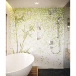Element zewnętrzny odpływu liniowego 1000 z możliwością przycięcia, montaż przyścienny Chrom RainDrain Flex HANSGROHE 56053000
