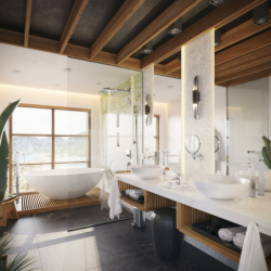 Element zewnętrzny odpływu liniowego 1000 z możliwością przycięcia, montaż przyścienny Chrom RainDrain Flex HANSGROHE 56053000
