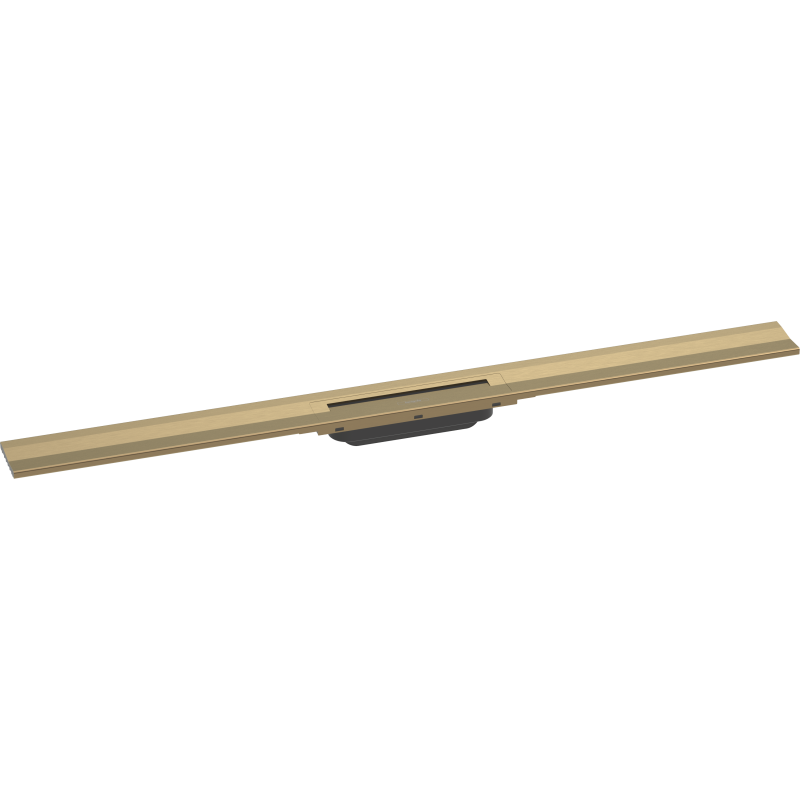 Element zewnętrzny odpływu liniowego 1000, montaż przyścienny Brąz Szczotkowany RainDrain Flex HANSGROHE 56053140