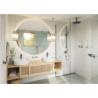 Element zewnętrzny odpływu liniowego 1000, montaż przyścienny Czarny Chrom Szczotkowany RainDrain Flex HANSGROHE 56053340