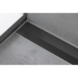 Element zewnętrzny odpływu liniowego 1000, montaż przyścienny Czarny Matowy RainDrain Flex HANSGROHE 56053670