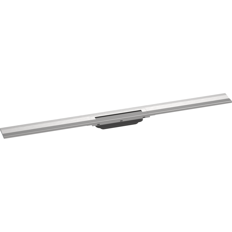Element zewnętrzny odpływu liniowego 1000, montaż przyścienny Stal Szlachetna Szczotkowana RainDrain Flex HANSGROHE 56053800