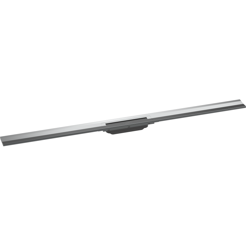 Element zewnętrzny odpływu liniowego 1200 z możliwością przycięcia, montaż przyścienny Chrom RainDrain Flex HANSGROHE 56054000