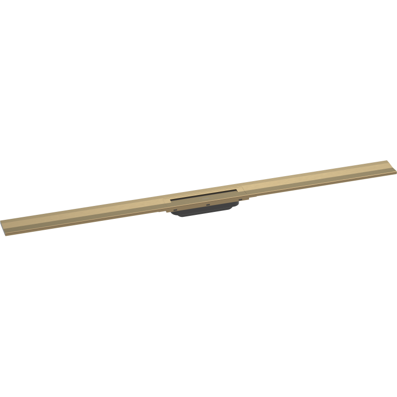 Element zewnętrzny odpływu liniowego 1200, montaż przyścienny Brąz Szczotkowany RainDrain Flex HANSGROHE 56054140