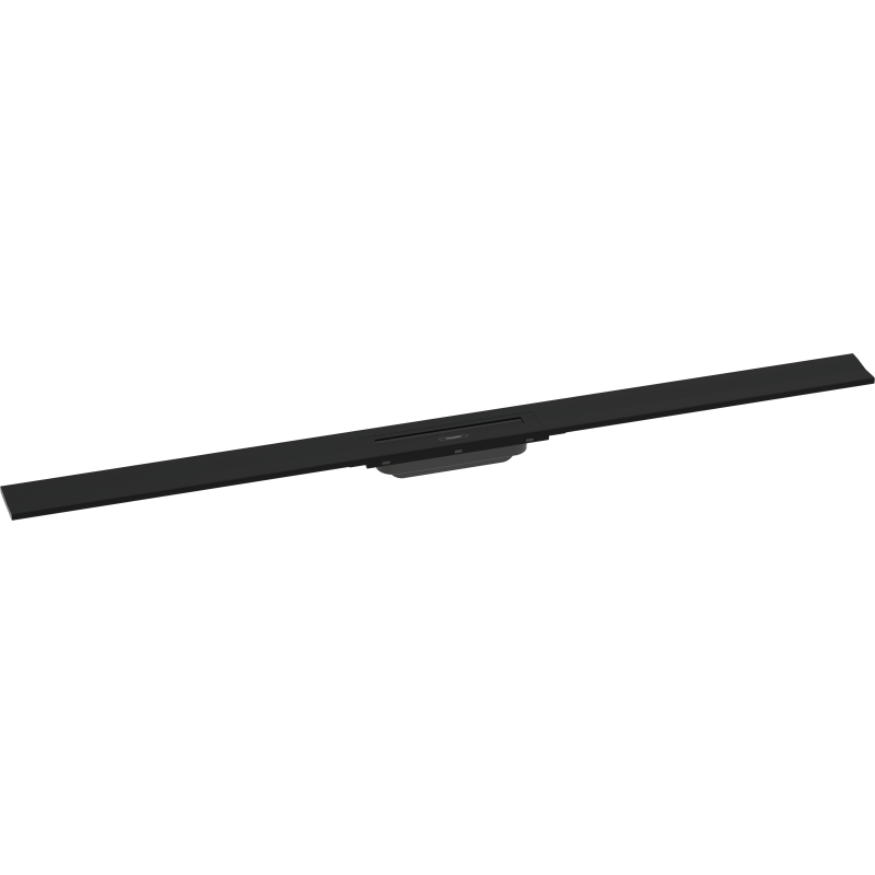 Element zewnętrzny odpływu liniowego 1200, montaż przyścienny Czarny Matowy RainDrain Flex HANSGROHE 56054670