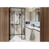 Element zewnętrzny odpływu liniowego 1200, montaż przyścienny Czarny Matowy RainDrain Flex HANSGROHE 56054670