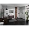 Element zewnętrzny odpływu liniowego 1200, montaż przyścienny Czarny Matowy RainDrain Flex HANSGROHE 56054670