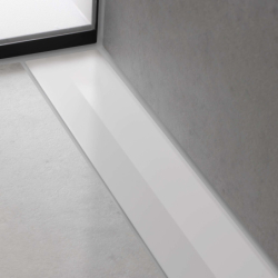 Element zewnętrzny odpływu liniowego 1200, montaż przyścienny Biały Matowy RainDrain Flex HANSGROHE 56054700