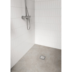 Kompletny odpływ punktowy 150/150, ruszt ozdobny Stal Szlachetna Szczotkowana RainDrain Spot HANSGROHE 56055800
