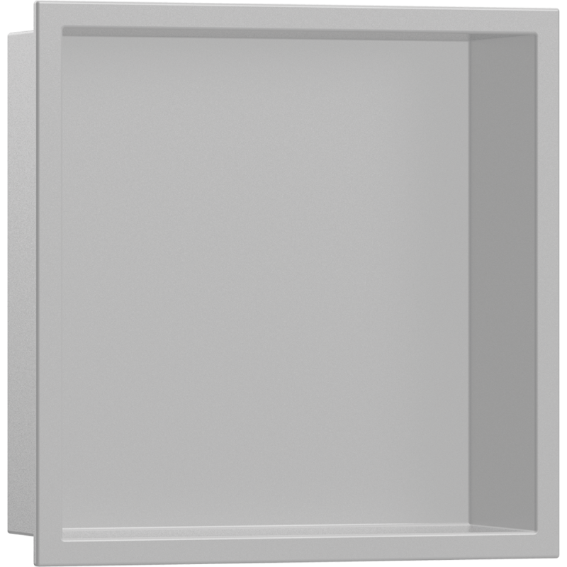 Wnęka ścienna z ozdobną ramką 300/300/100 szarość betonu XtraStoris Original HANSGROHE 56061380