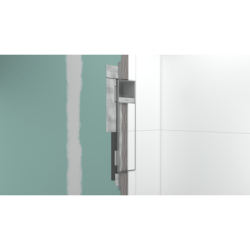 Wnęka ścienna na papier z pojemnikiem na szczotkę, drzwiczki Czarny mat XtraStoris Rock HANSGROHE 56062670