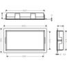 Wnęka ścienna z ozdobną ramką 300/600/100 Czarny Matowy XtraStoris Original HANSGROHE 56064670