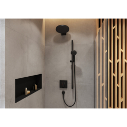 Wnęka ścienna z ozdobną ramką 300/900/100 Czarny Matowy XtraStoris Original HANSGROHE 56067670