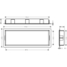 Wnęka ścienna z ozdobną ramką 300/900/100 Czarny Matowy XtraStoris Original HANSGROHE 56067670