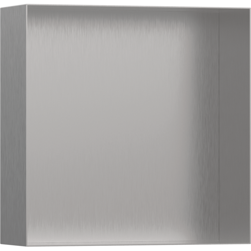 Wnęka ścienna bez ozdobnej ramki 300/300/100 Stal Szlachetna Szczotkowana XtraStoris Minimalistic HANSGROHE 56073800