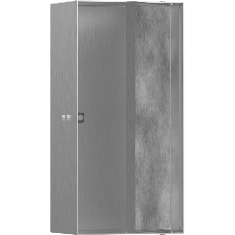 Wnęka ścienna z drzwiczkami do wyłożenia płytkami 300/150/100 Stal Szlachetna Szczotkowana XtraStoris Rock HANSGROHE 56082800