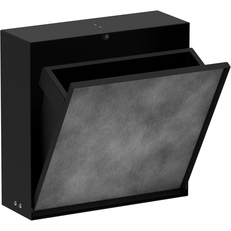 Wnęka ścienna z koszem na śmieci i drzwiczkami do wyłożenia płytkami 300/300/100 Czarny mat XtraStoris Rock HANSGROHE 56089670