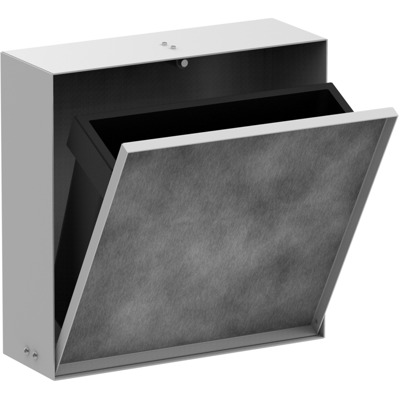 Wnęka ścienna z koszem na śmieci i drzwiczkami do wyłożenia płytkami 300/300/100 Biały Matowy XtraStoris Rock HANSGROHE 56089700