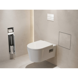 Wnęka ścienna z koszem na śmieci i drzwiczkami do wyłożenia płytkami 300/300/100 Biały Matowy XtraStoris Rock HANSGROHE 56089700