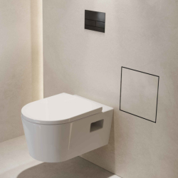Wnęka ścienna z koszem na śmieci i drzwiczkami do wyłożenia płytkami 300/300/140 Czarny mat XtraStoris Rock HANSGROHE 56090670
