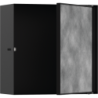 Wnęka ścienna z drzwiczkami do wyłożenia płytkami 300/300/140 Czarny Matowy XtraStoris Rock HANSGROHE 56091670
