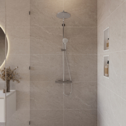 Wnęka ścienna z ozdobną ramką 300/150/70 Biały Matowy XtraStoris Original HANSGROHE 56092700