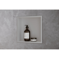 Wnęka ścienna z ozdobną ramką 300/300/70 szarość betonu XtraStoris Original HANSGROHE 56093380