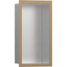Wnęka ścienna Stal Szlachetna Szczotkowana z ozdobną ramką 300/150/100 Brąz brushed XtraStoris Individual HANSGROHE 56094140