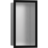 Wnęka ścienna Stal Szlachetna Szczotkowana z ozdobną ramką 300/150/100 Czarny Matowy XtraStoris Individual HANSGROHE 56094670