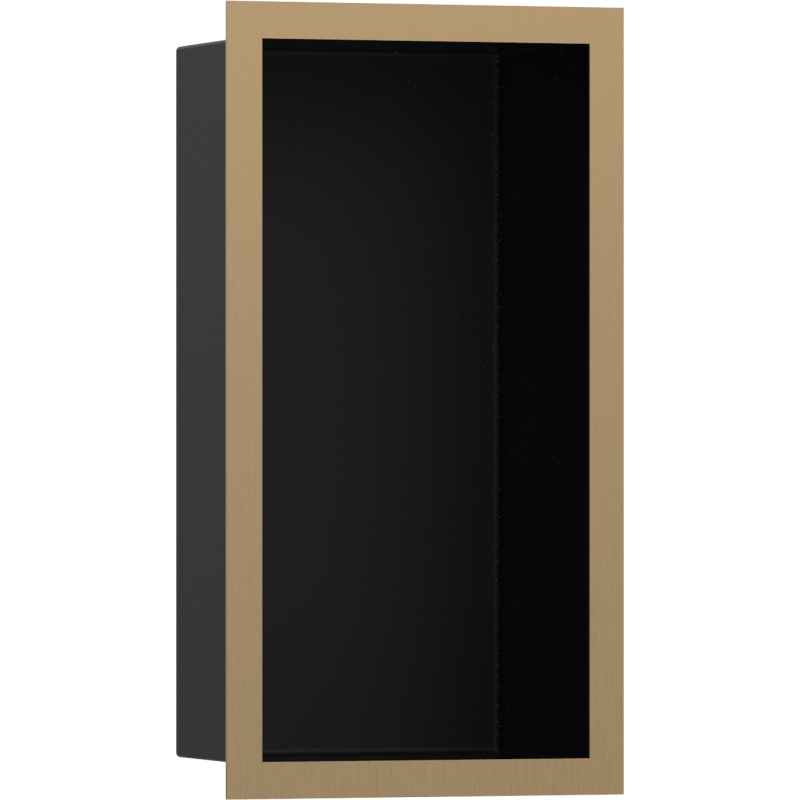 Wnęka ścienna Czarny Matowy z ozdobną ramką 300/150/100 Brąz Szczotkowany XtraStoris Individual HANSGROHE 56095140