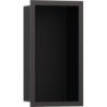 Wnęka ścienna Czarny Matowy z ozdobną ramką 300/150/100 Czarny Chrom Szczotkowany XtraStoris Individual HANSGROHE 56095340