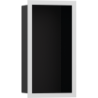 Wnęka ścienna Czarny Matowy z ozdobną ramką 300/150/100 Biały Matowy XtraStoris Individual HANSGROHE 56095700
