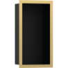 Wnęka ścienna Czarny Matowy z ozdobną ramką 300/150/100 Złoty Optyczny Polerowany XtraStoris Individual HANSGROHE 56095990