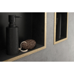 Wnęka ścienna Czarny Matowy z ozdobną ramką 300/150/100 Złoty Optyczny Polerowany XtraStoris Individual HANSGROHE 56095990