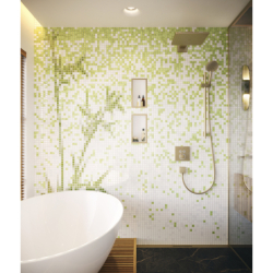 Wnęka ścienna Biały Matowy z ozdobną ramką 300/150/100 Brąz Szczotkowany XtraStoris Individual HANSGROHE 56096140