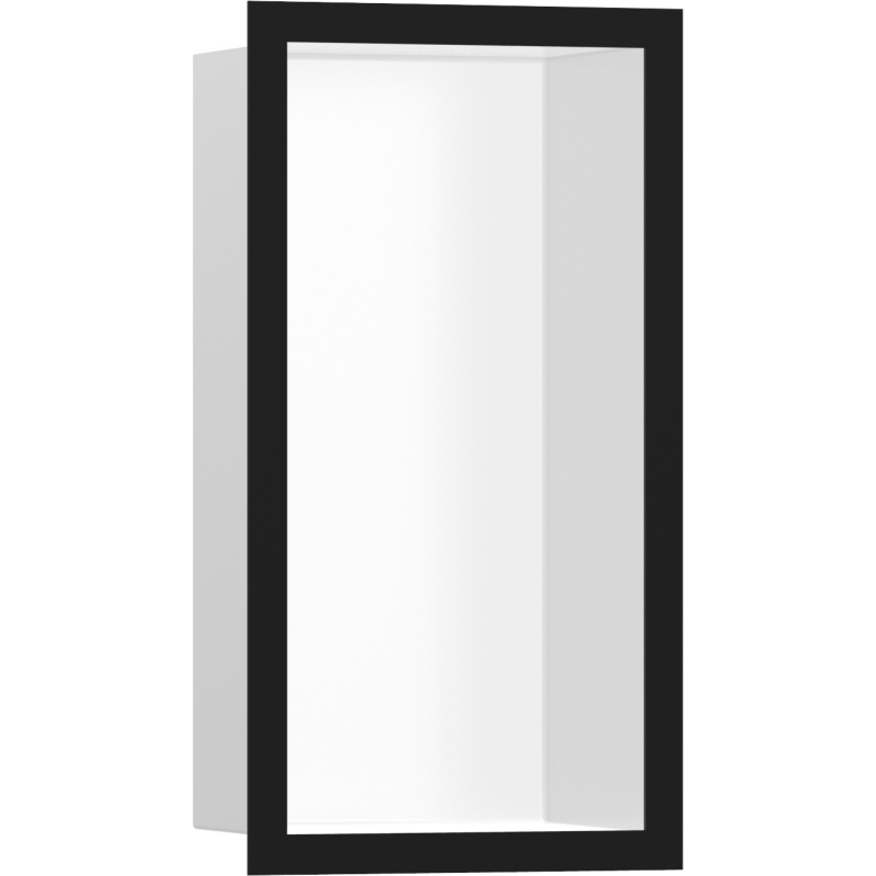 Wnęka ścienna Biały Matowy z ozdobną ramką 300/150/100 Czarny Matowy XtraStoris Individual HANSGROHE 56096670
