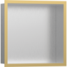 Wnęka ścienna Stal Szlachetna Szczotkowana z ozdobną ramką 300/300/100 Złoty poler XtraStoris Individual HANSGROHE 56097990