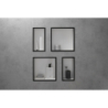 Wnęka ścienna Biały Matowy z ozdobną ramką 300/300/100 Czarny Matowy XtraStoris Individual HANSGROHE 56099670